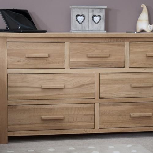Opus Oak 7 Drawer Multi Chest Bedroom Chest Of Drawers Bedroom Bea
